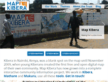 Tablet Screenshot of mapkibera.org